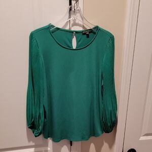 Adrianna Papell Emerald Green Blouse